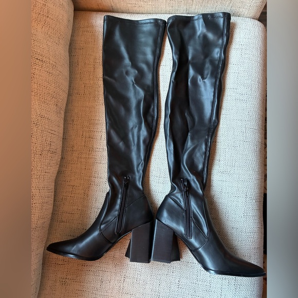 Steve Madden Tanzee Black Over-the-Knee Boots (Size:9) - Picture 10 of 16